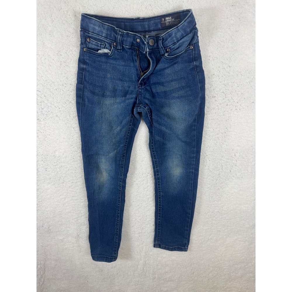 Boys‎ Buffalo David Bitton Jeans Size 7 Max Skinny Fit Blue Denim Pants